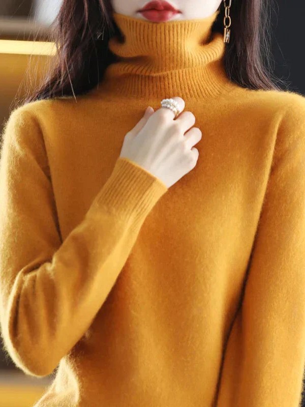 Women's Pure Cashmere Turtleneck Sweater
