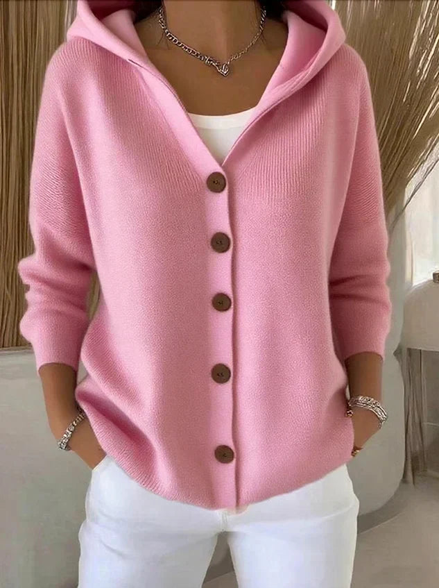 Women's Hooded Knit Cardigan | Zoe