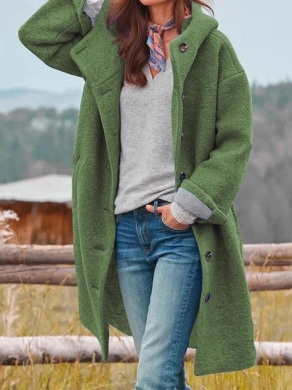 Women's Long Wool Coat | Heidi