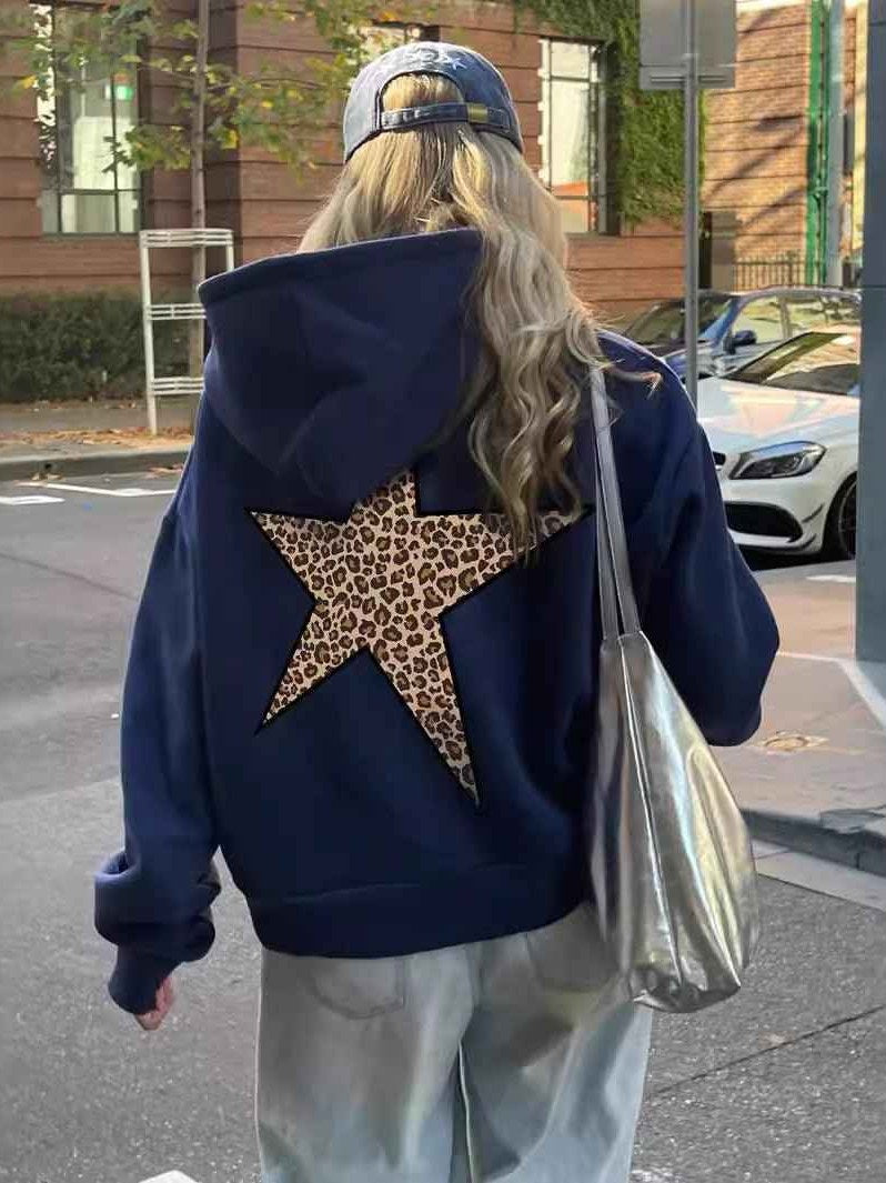 Women's Leopard Print Hoodie