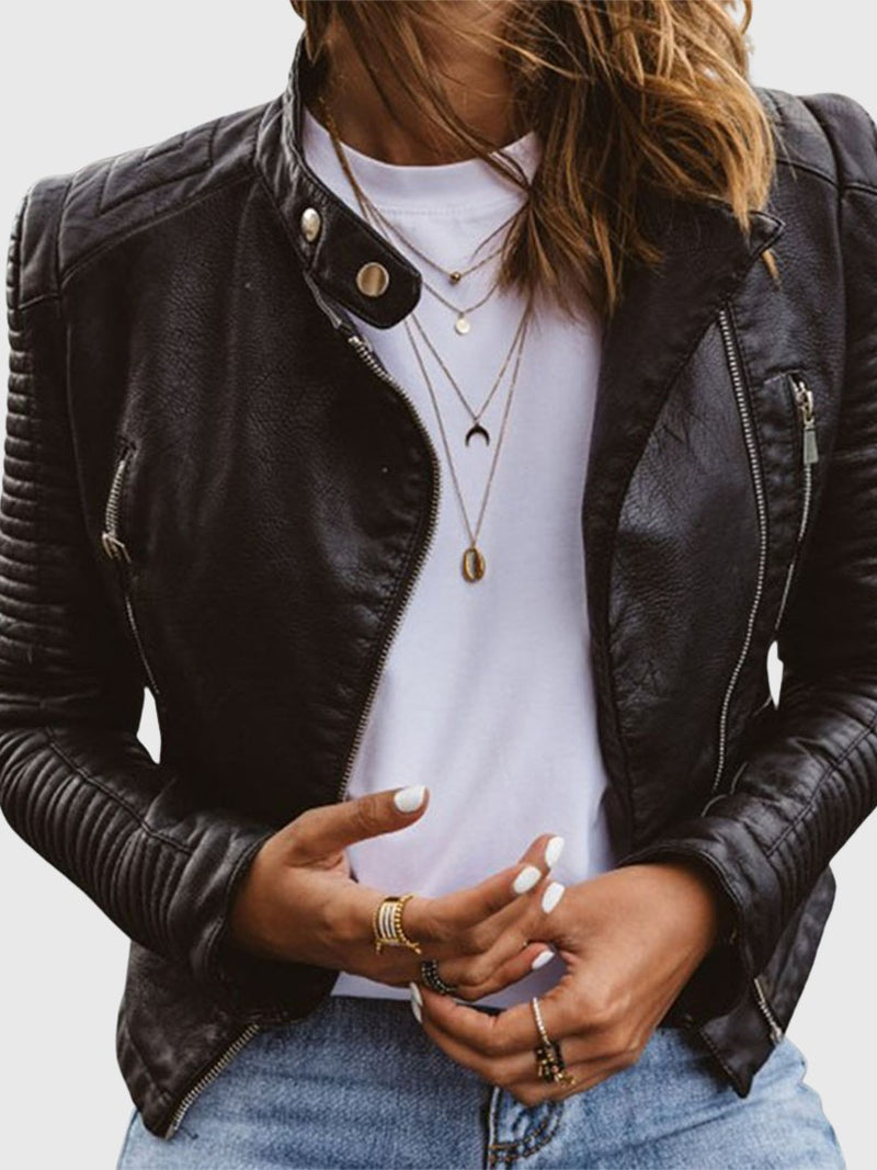 Women's Genuine Leather Jacket | Janet