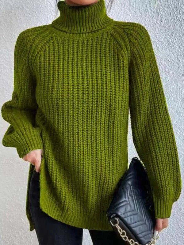 Women's Knit Turtleneck Sweater | Lily