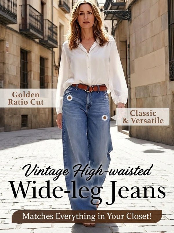 Baggy Wide Leg Jeans for Women