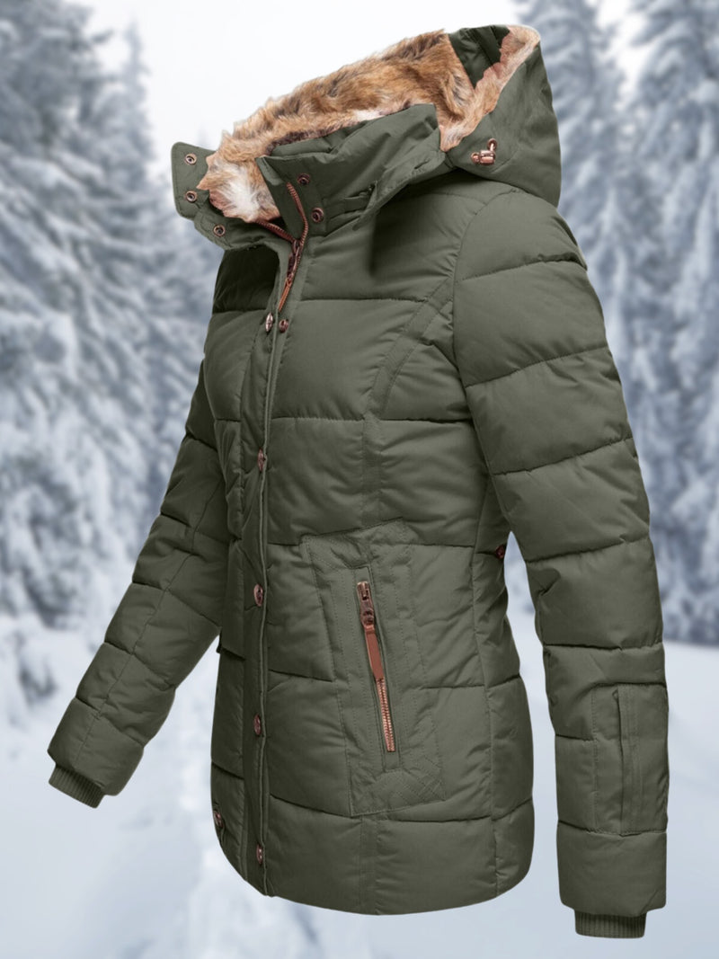 Women's Faux Fur Hood Jacket | Drune