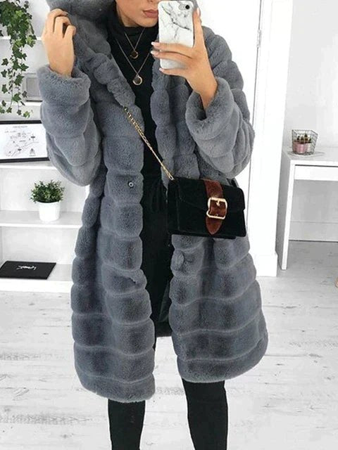 Women's Fluffy Faux Fur Coat