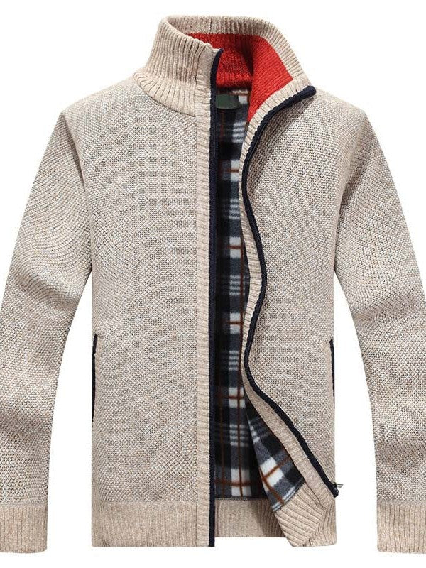 Fleece Lined Cardigan for Men | Drune