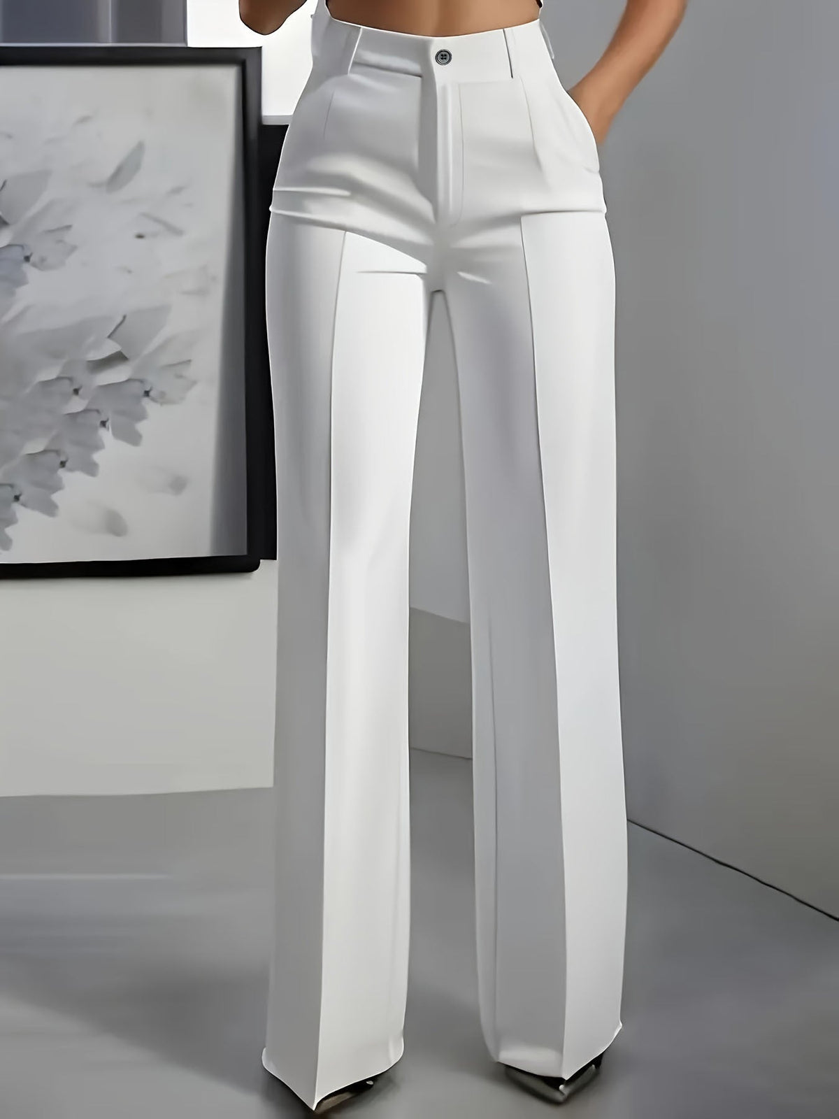 Women's High-Waisted Trousers