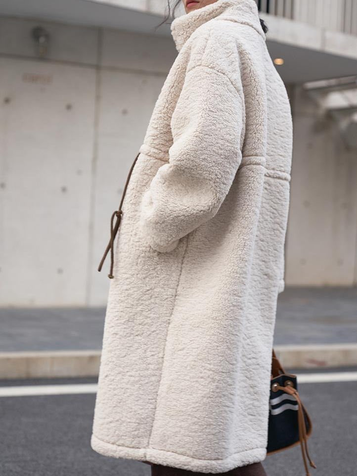 Women's Plus Size High-Neck Coat