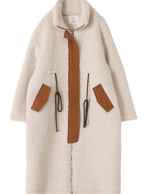 Women's Plus Size High-Neck Coat