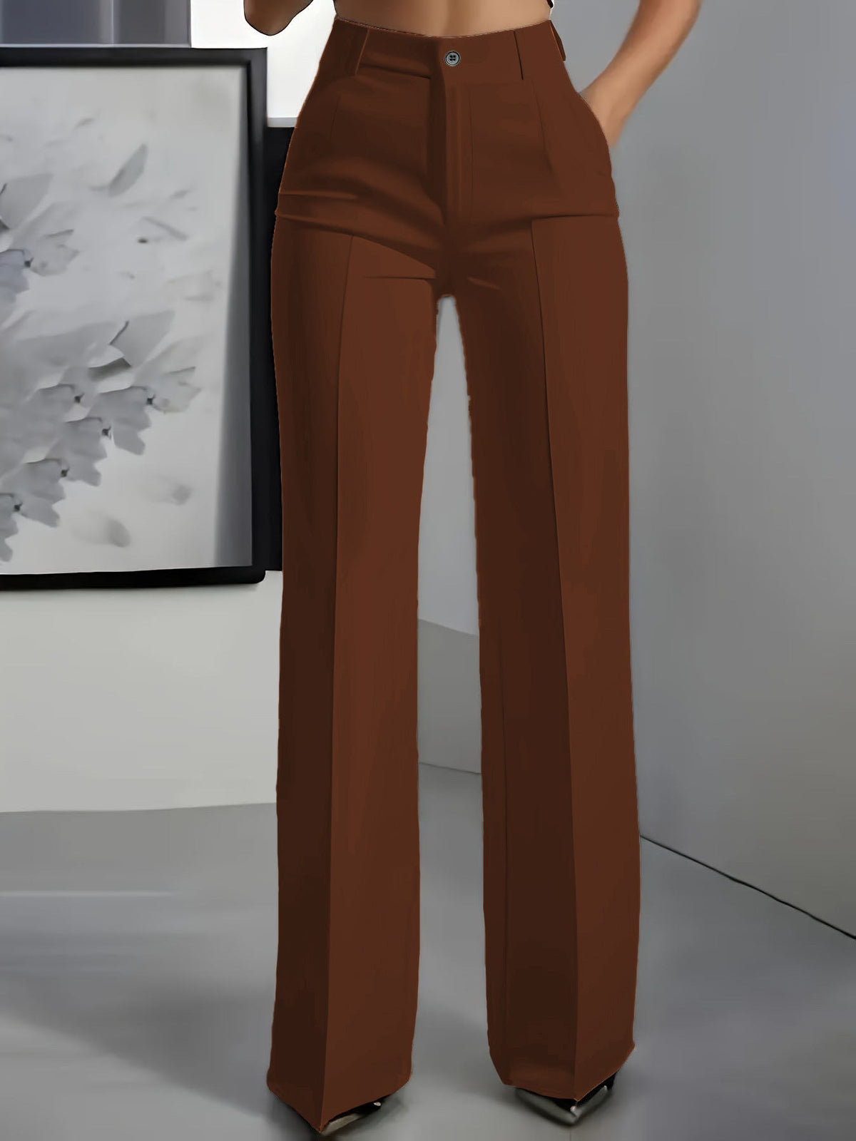Women's High-Waisted Trousers