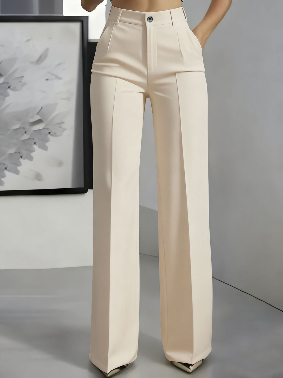 Women's High-Waisted Trousers