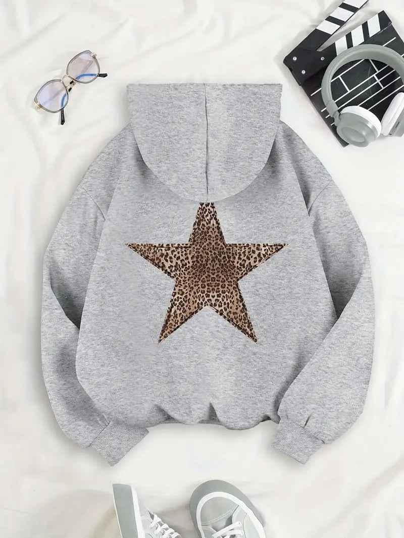 Women's Leopard Print Hoodie