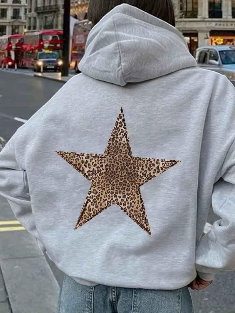 Women's Leopard Print Hoodie