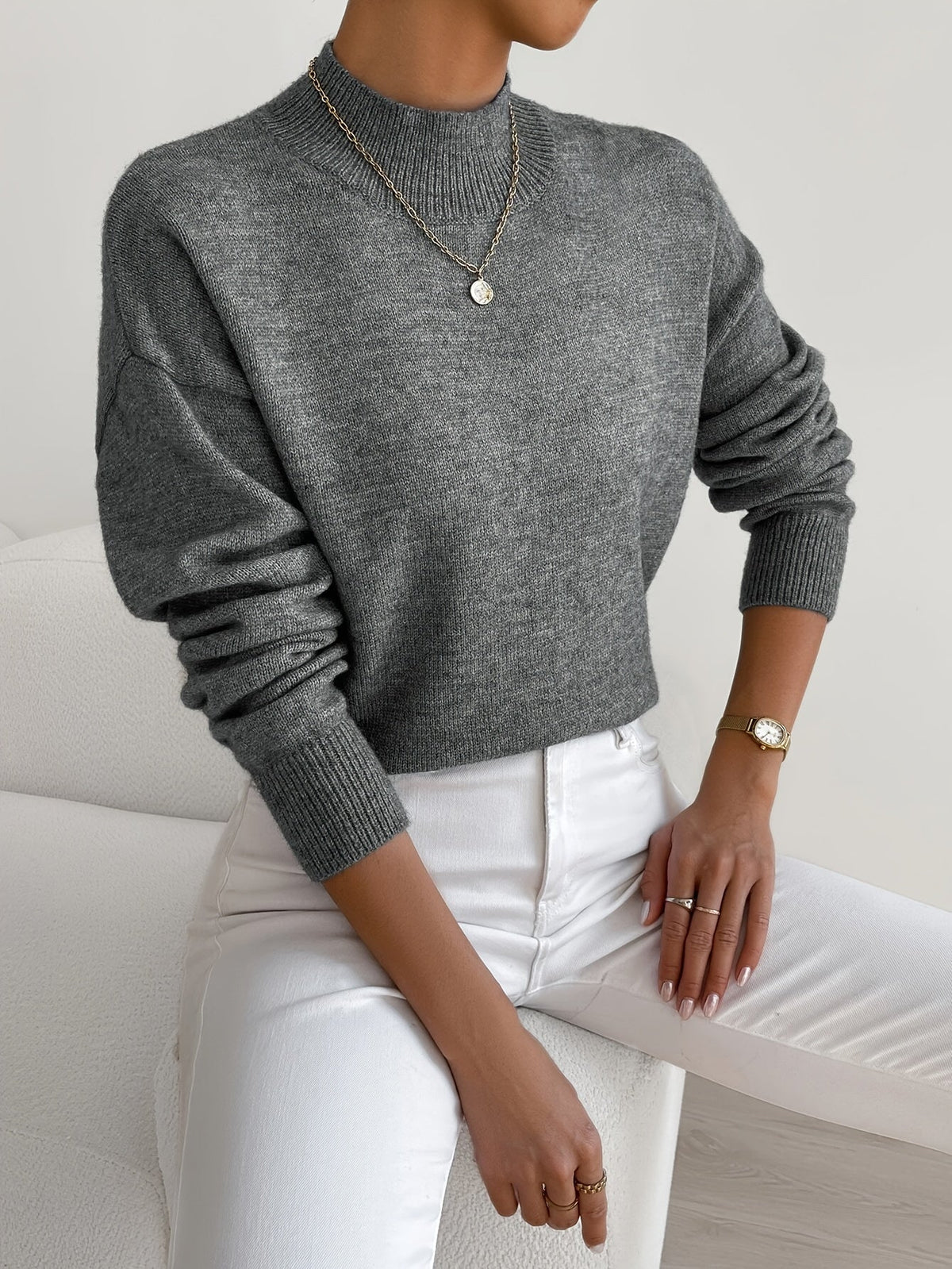 Women's Mock Neck Sweater