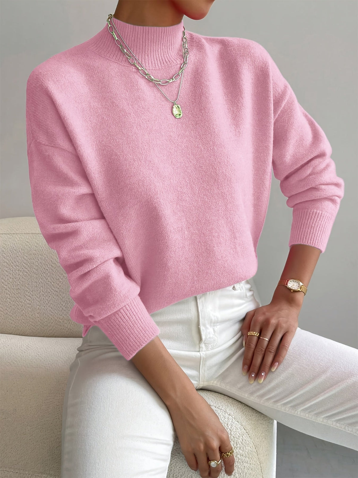 Women's Mock Neck Sweater