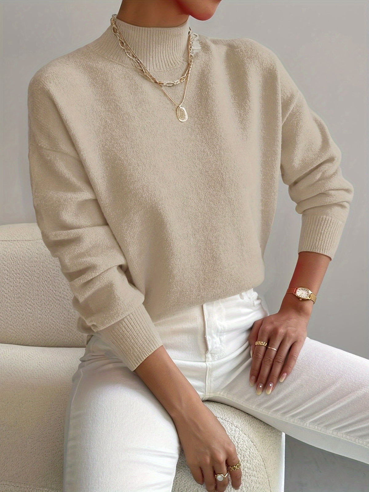 Women's Mock Neck Sweater