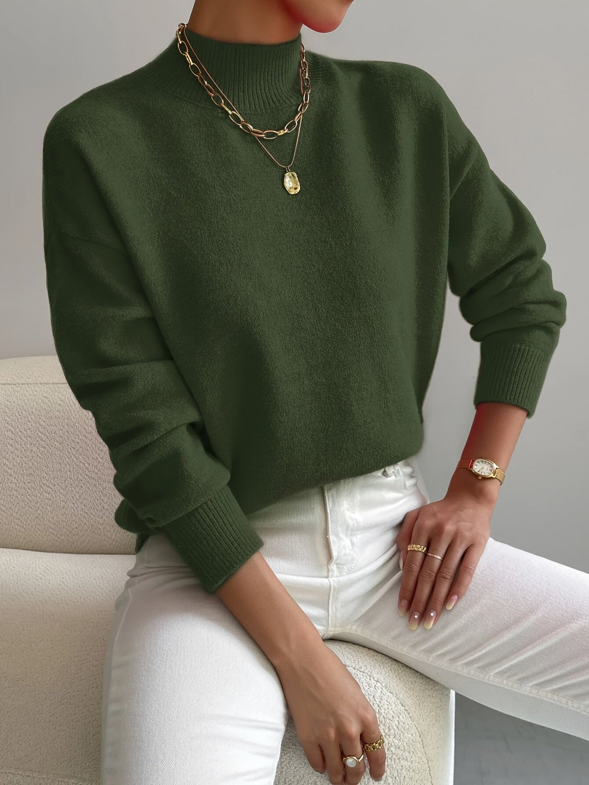 Women's Mock Neck Sweater