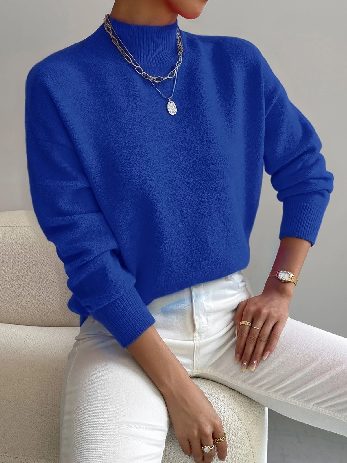 Women's Mock Neck Sweater