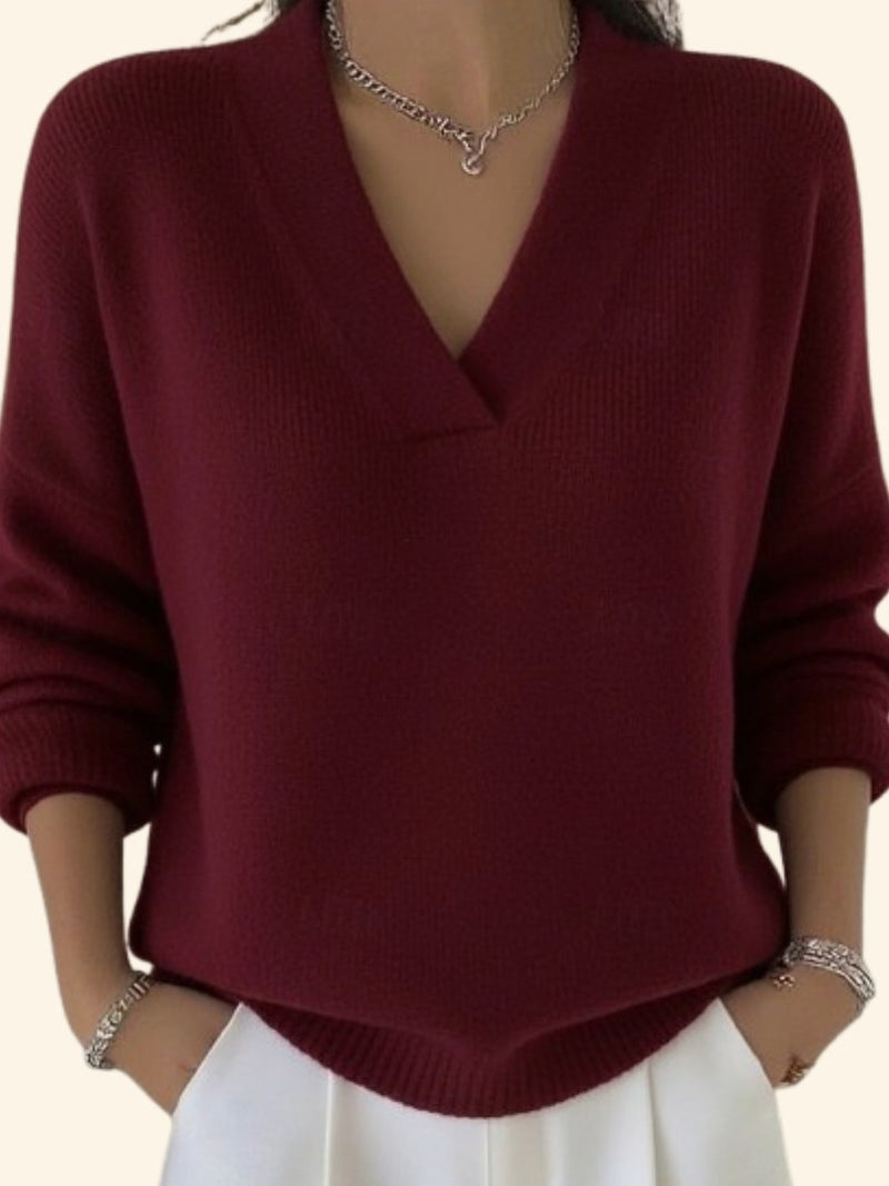Women's V-Neck Sweater | Auvie