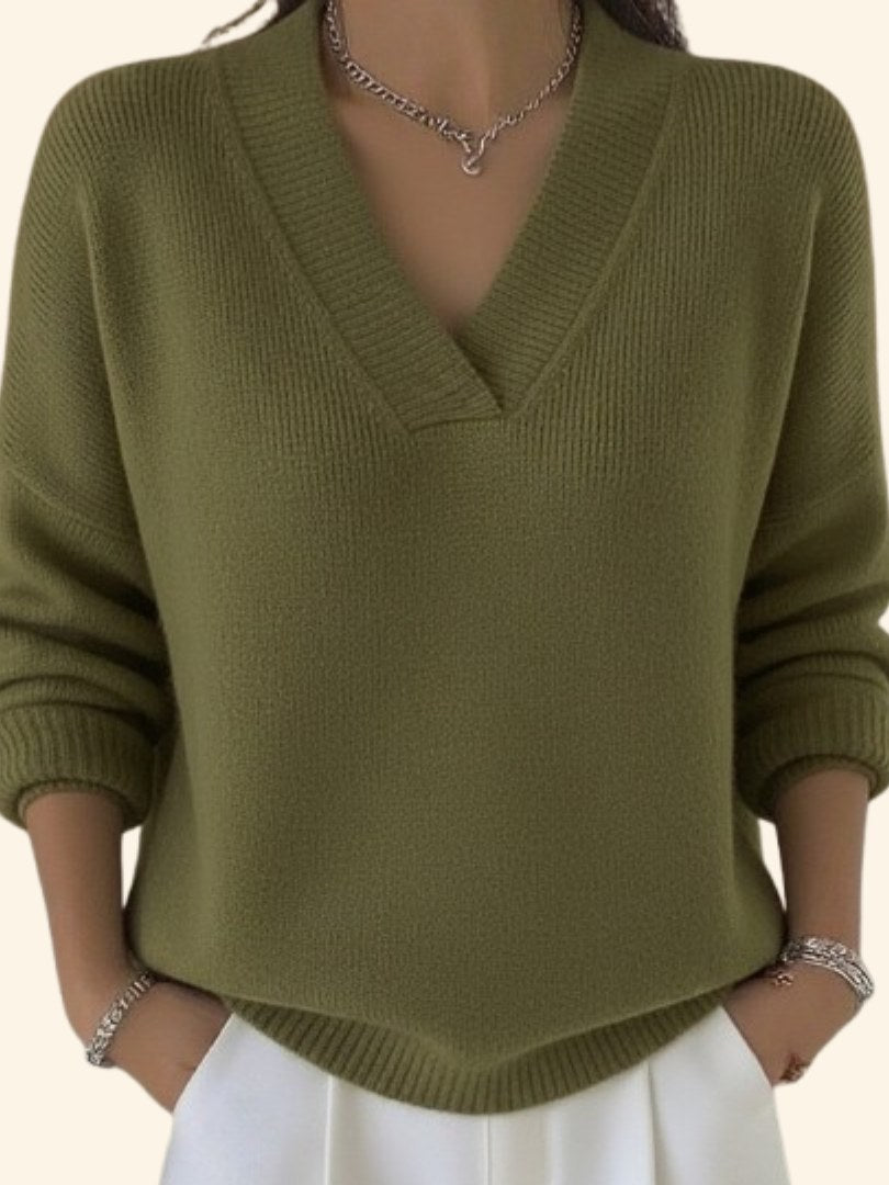 Women's V-Neck Sweater | Auvie