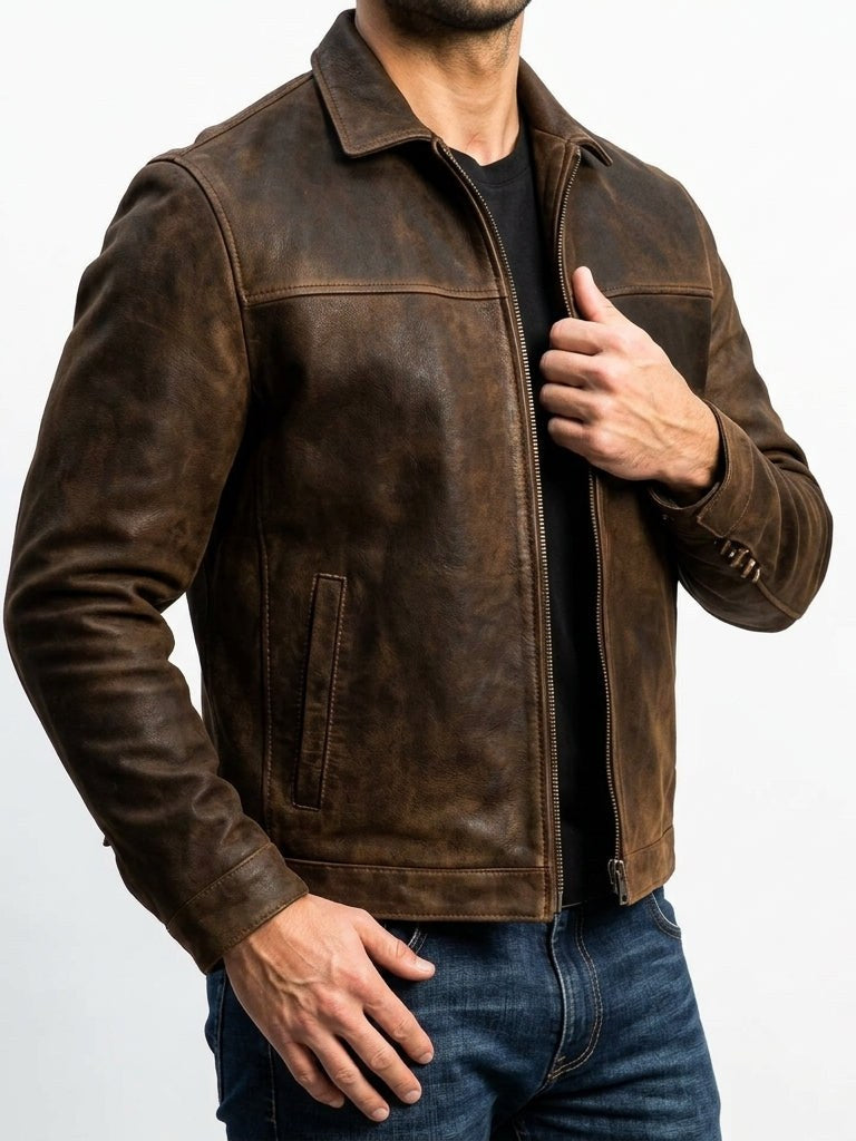 Genuine Leather Jacket for Men | Carver