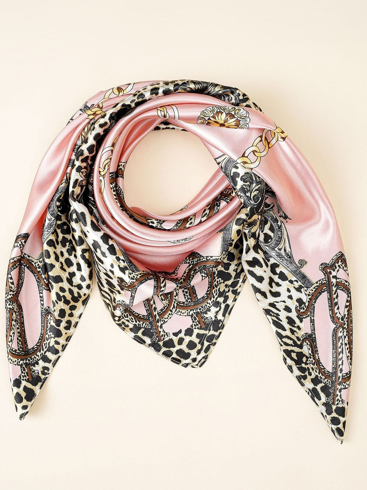 Silk Animal Print Scarf for Women | Drune
