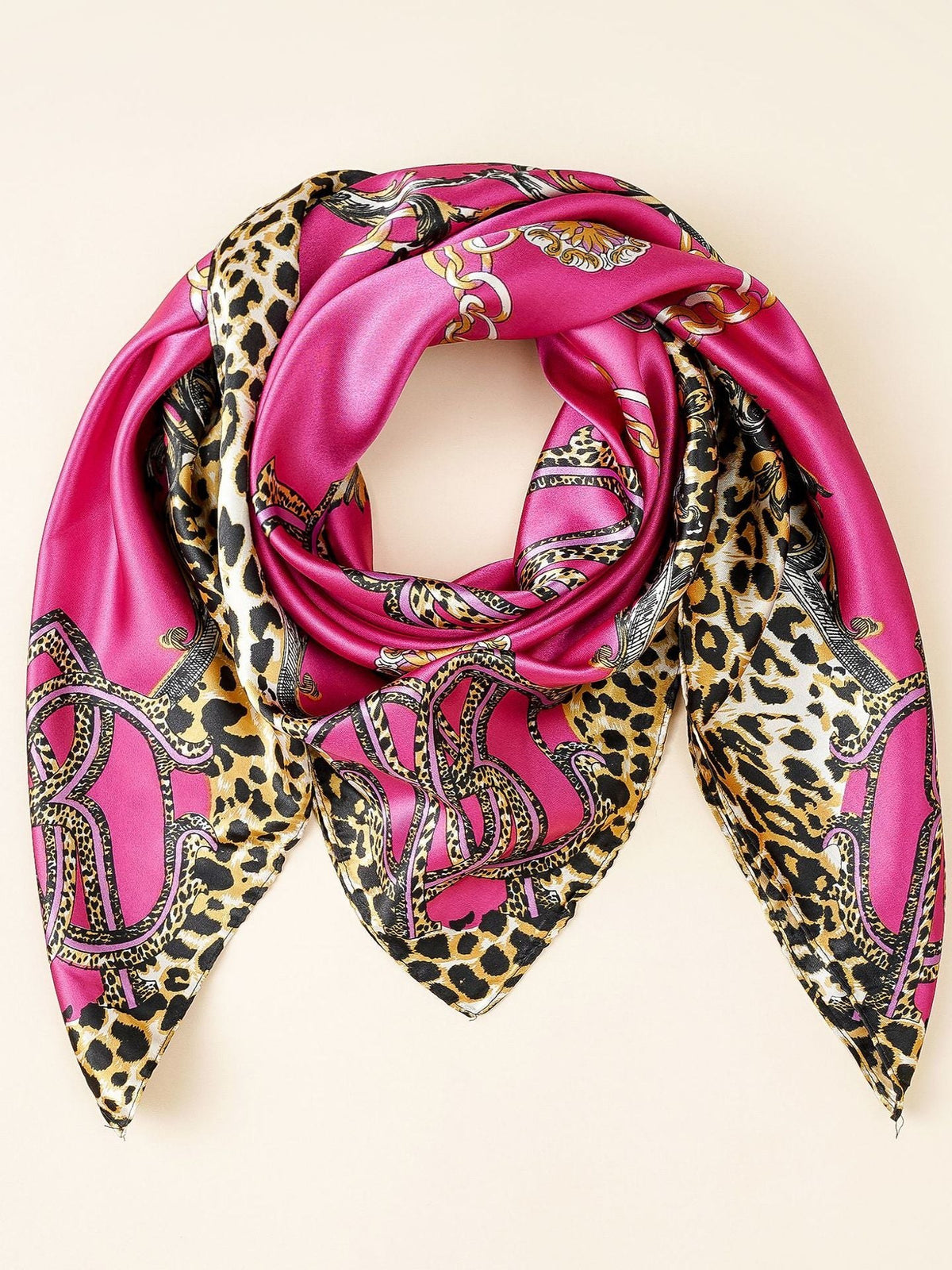 Silk Animal Print Scarf for Women | Drune