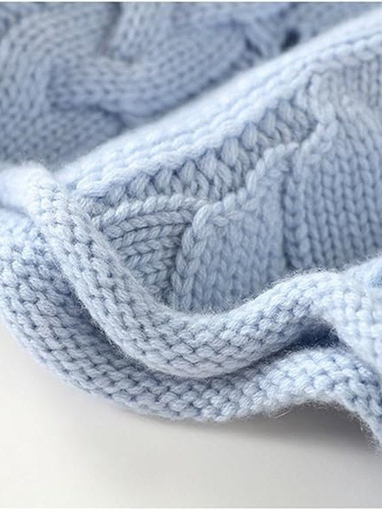 Women's Cable Knit Turtleneck Sweater | Davina
