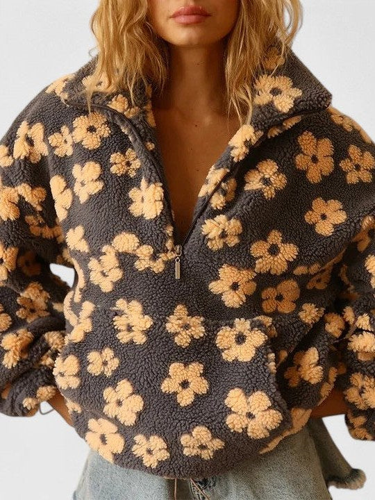Women's Half Zip Sweater | Delysanne