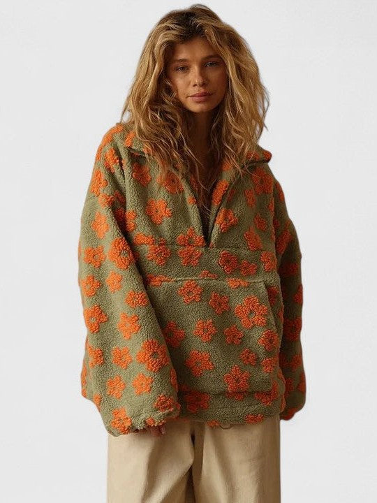 Women's Half Zip Sweater | Delysanne