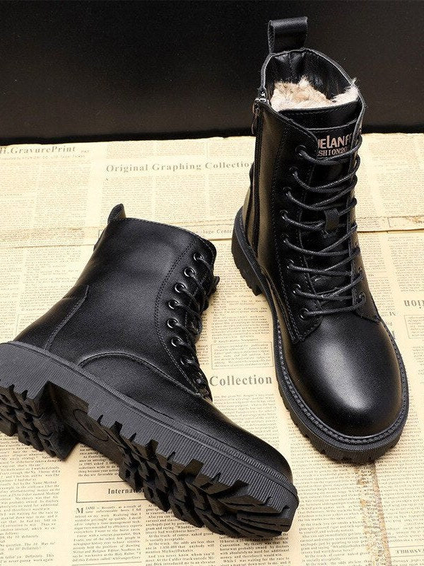 Women's Fur-Lined Ankle Boots | Dervon