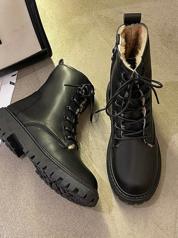 Women's Fur-Lined Ankle Boots | Dervon