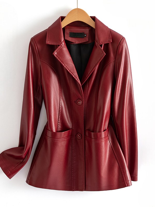 Women's Fitted Leather Jacket