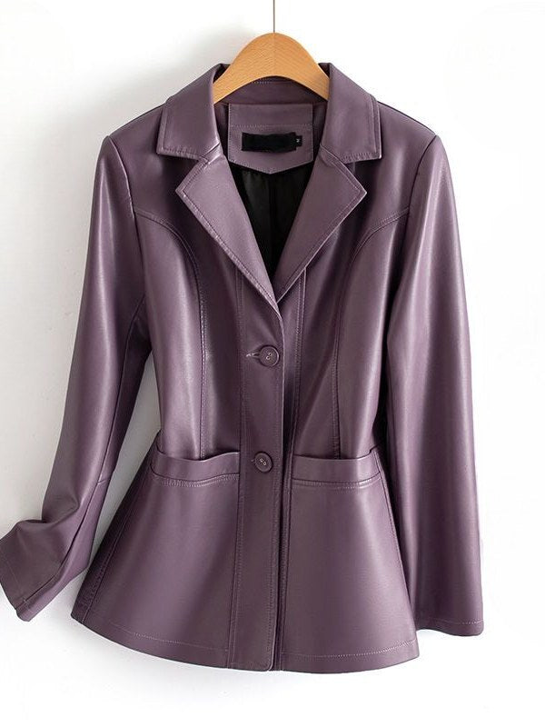 Women's Fitted Leather Jacket