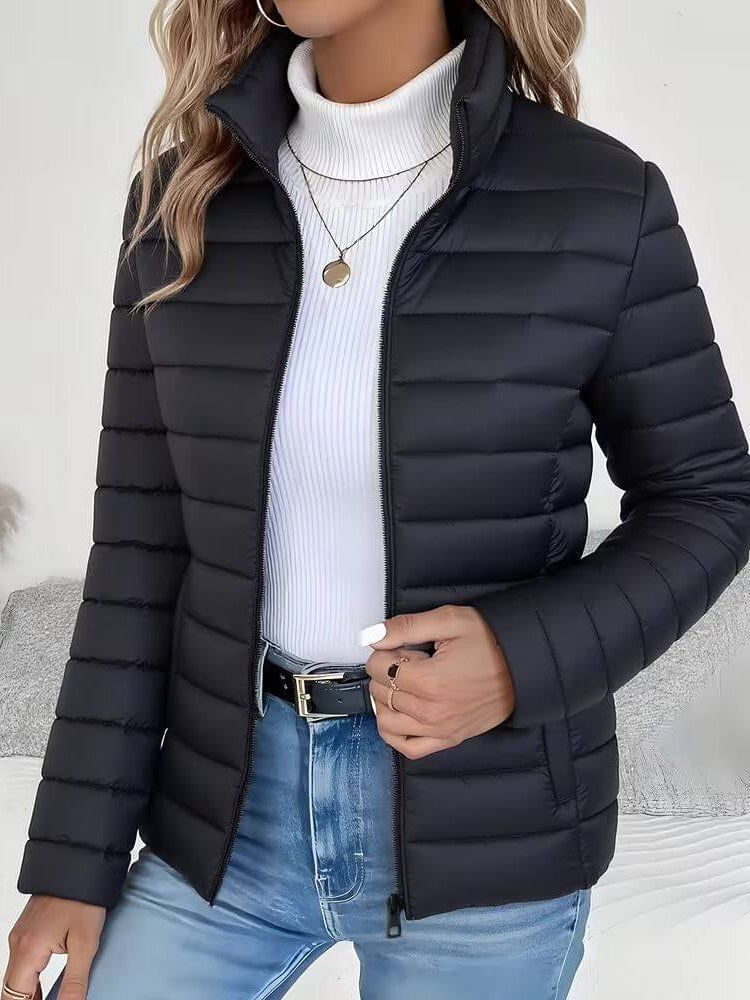 Women's Stand Collar Puffer Jacket
