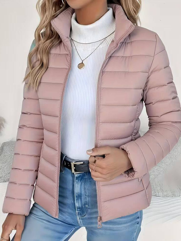 Women's Stand Collar Puffer Jacket