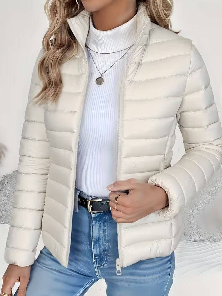 Women's Stand Collar Puffer Jacket
