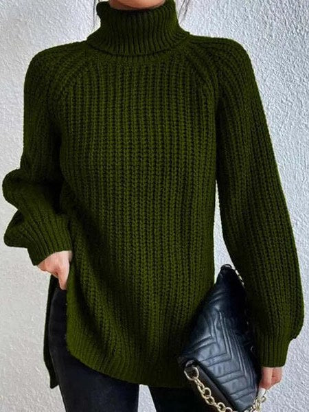 Women's Knit Turtleneck Sweater | Lily