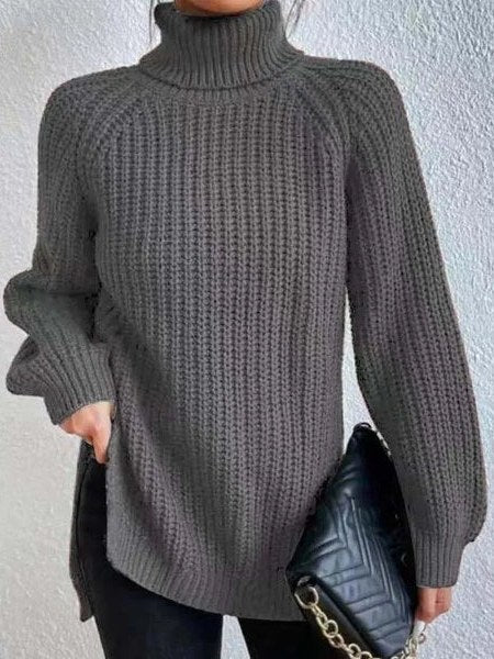 Women's Knit Turtleneck Sweater | Lily