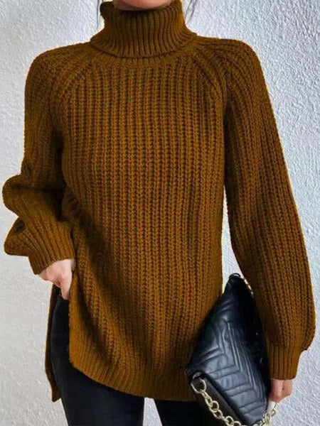 Women's Knit Turtleneck Sweater | Lily