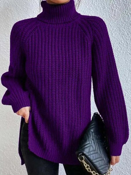Women's Knit Turtleneck Sweater | Lily