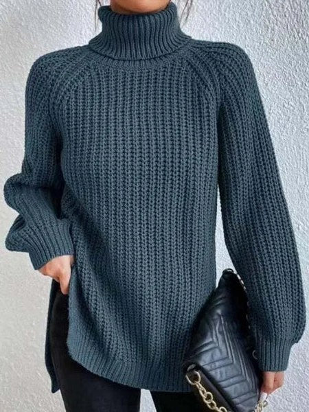 Women's Knit Turtleneck Sweater | Lily