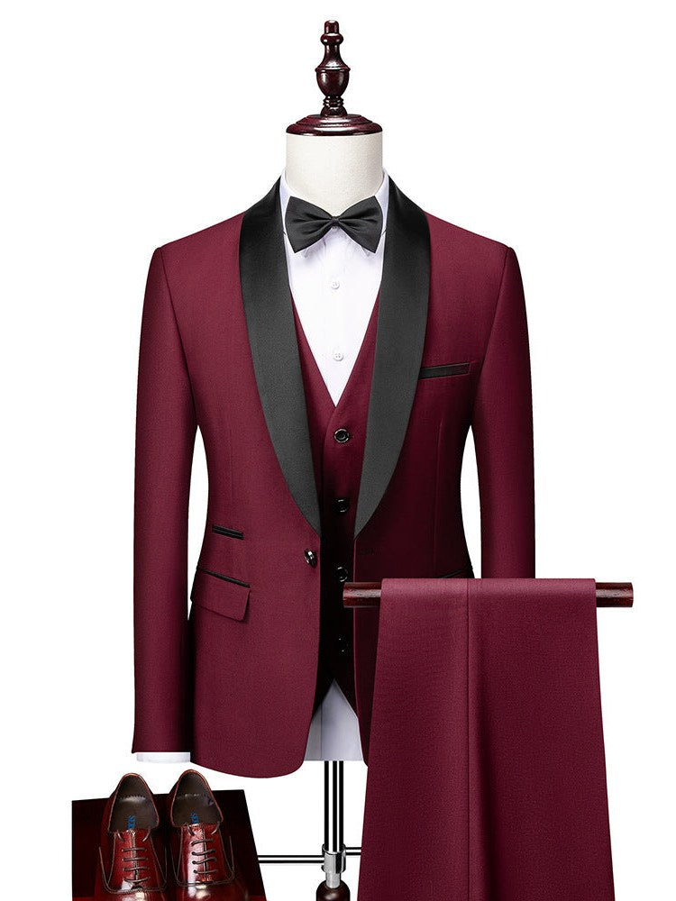 Three Piece Suit for Men | Shawl Collar