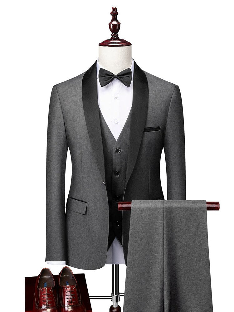 Three Piece Suit for Men | Shawl Collar