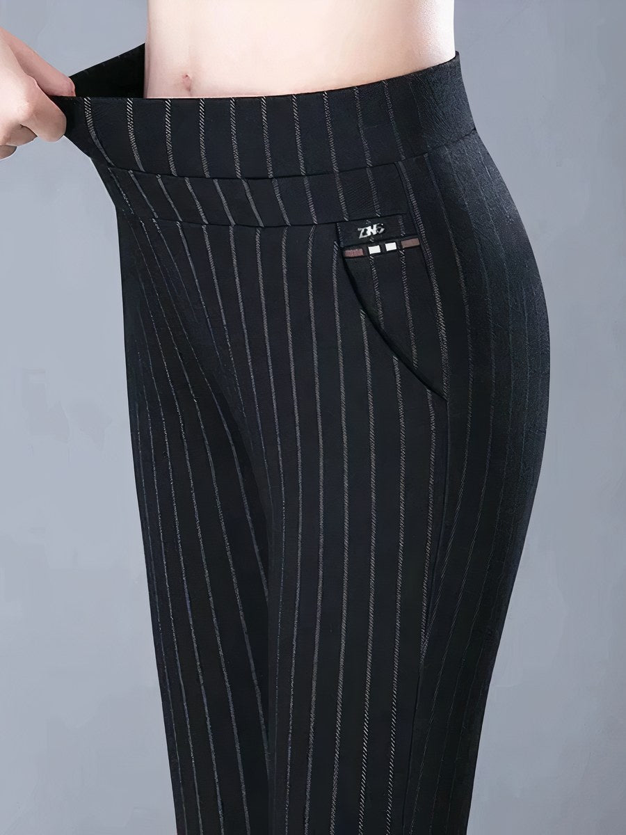 Women's Striped Dress Pants | Niki