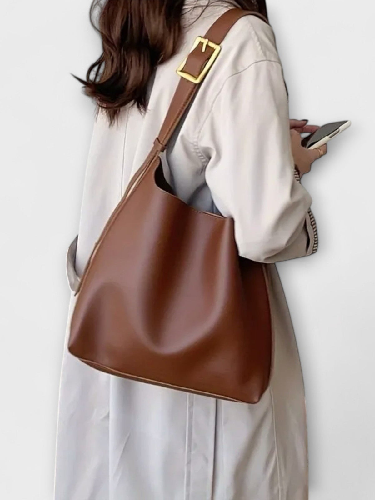Leather Shoulder Bag for Women | Olivia