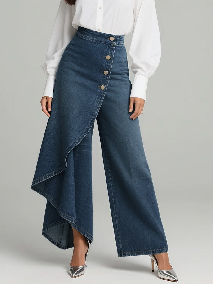 High-Waisted Wide Leg Jeans for Women