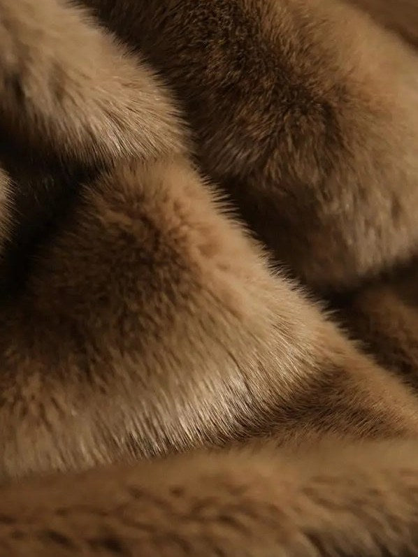 Women's Plus Size Mink Coat