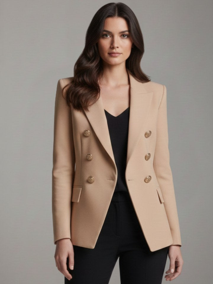 Women's Double Breasted Blazer | Rebecca
