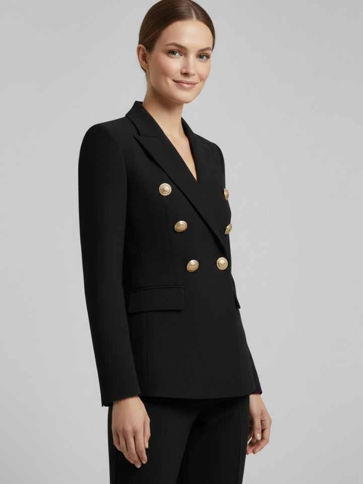 Women's Double Breasted Blazer | Rebecca